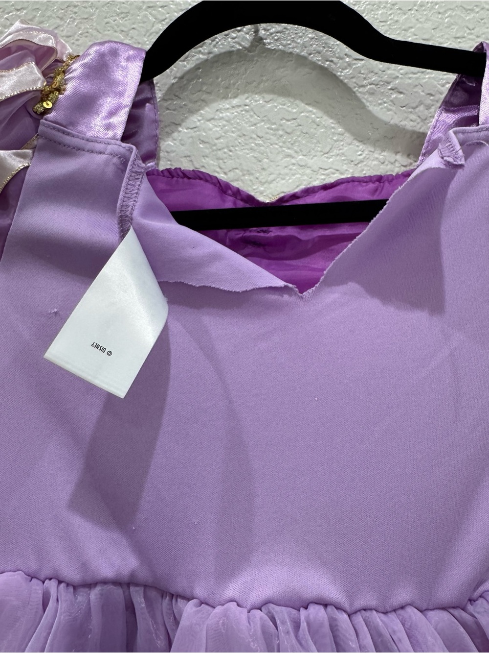 Disney Parks Tangled Rapunzel Princess Costume Dress Girls 5/6 Purple Halloween - Picture 7 of 9